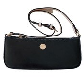 Wholesale - Baguette Bag - Black - Textured Leather, UPC: 810035351783